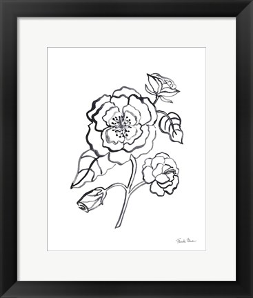 Framed Joyful Peonies IV Print