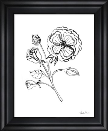 Framed Joyful Peonies III Print