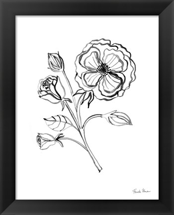 Framed Joyful Peonies III Print