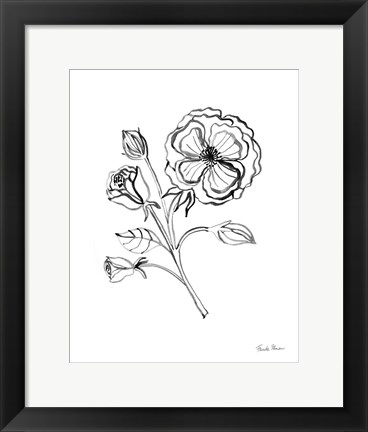 Framed Joyful Peonies III Print