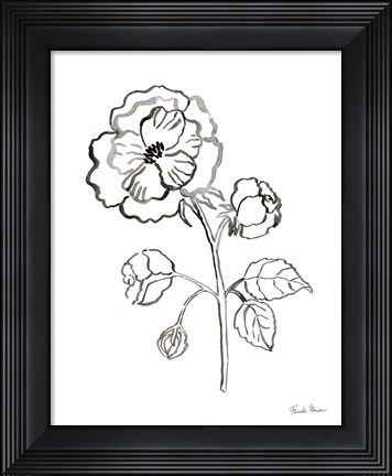 Framed Joyful Peonies II Print