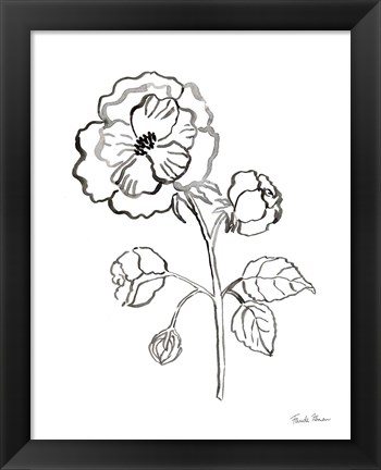 Framed Joyful Peonies II Print