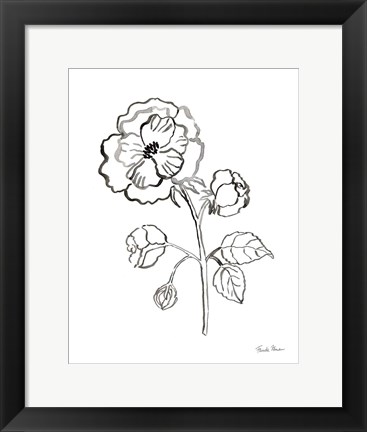 Framed Joyful Peonies II Print