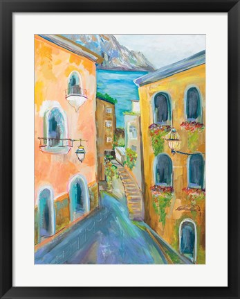 Framed Positano I Print