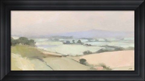 Framed Dream Valley I Neutral Crop Print