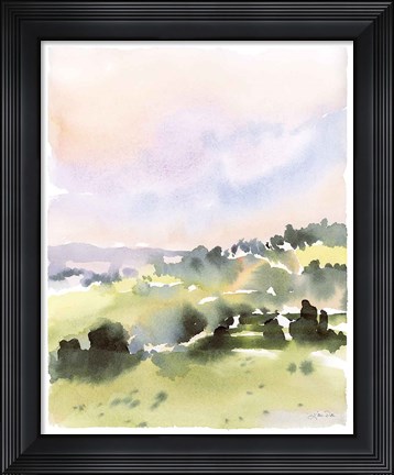 Framed Spring Hills II Print