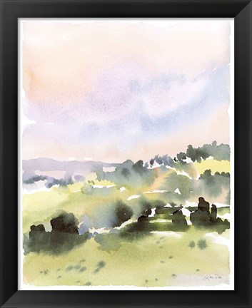 Framed Spring Hills II Print