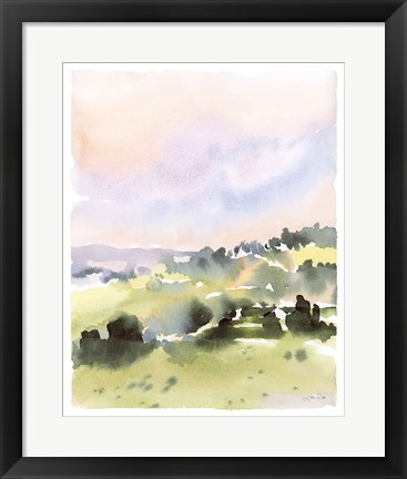 Framed Spring Hills II Print