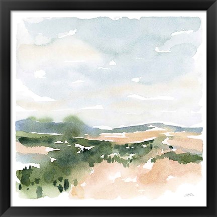 Framed Gentle Landscape II Print