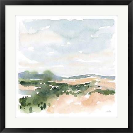 Framed Gentle Landscape II Print