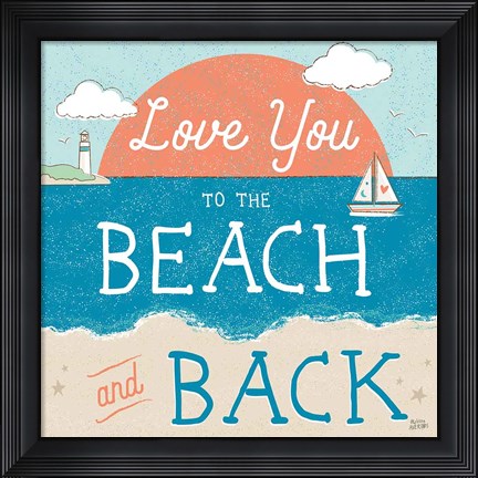 Framed Sea and Me III Print