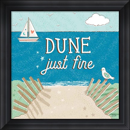 Framed Sea and Me II Print