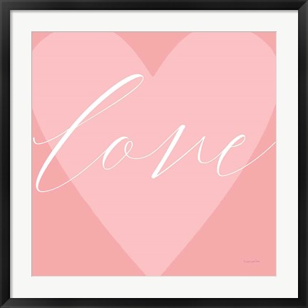 Framed Love Heart Print