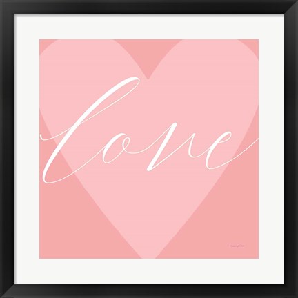 Framed Love Heart Print