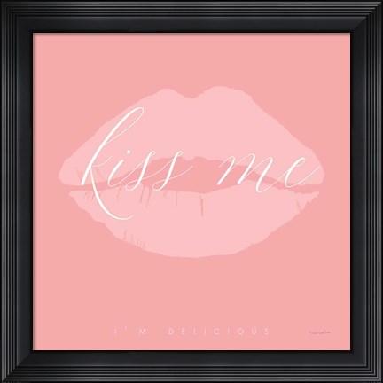 Framed Kiss Me Print