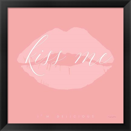 Framed Kiss Me Print