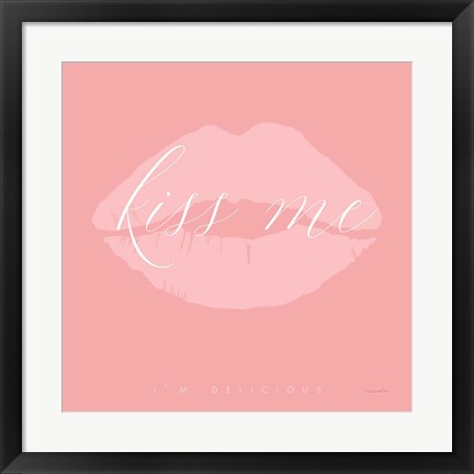 Framed Kiss Me Print