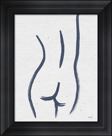 Framed Line Figures V Print