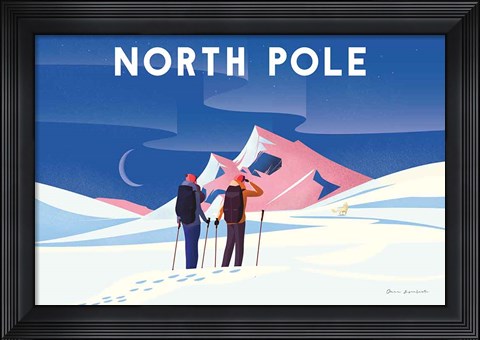 Framed North Pole Print
