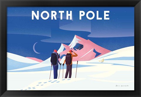 Framed North Pole Print