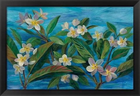 Framed Oceanside Plumeria Print