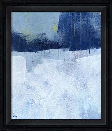 Framed Blue Sticks Print