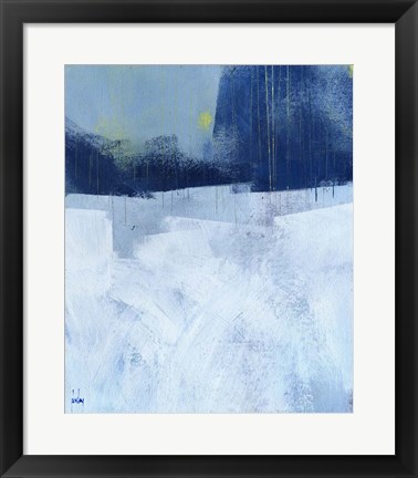 Framed Blue Sticks Print