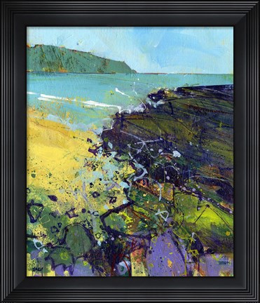 Framed Clarach Bay Print