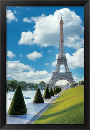 Framed Eiffel Tower View II Print