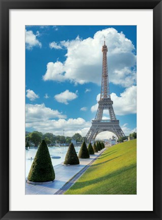 Framed Eiffel Tower View II Print