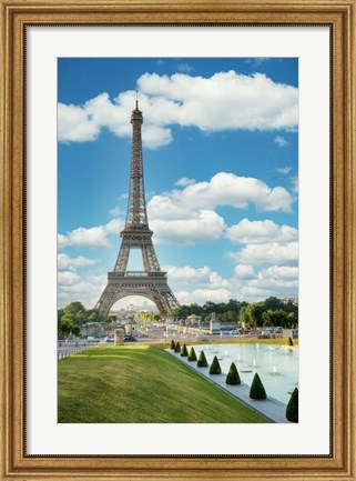 Framed Eiffel Tower View III Print
