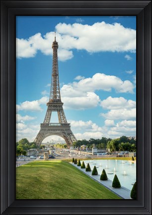 Framed Eiffel Tower View III Print