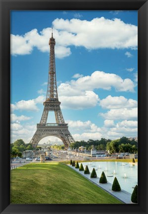 Framed Eiffel Tower View III Print