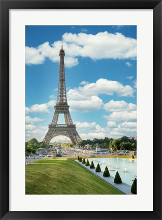 Framed Eiffel Tower View III Print