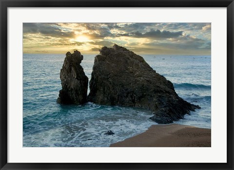 Framed Monterosso Seaside #5 Print