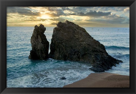 Framed Monterosso Seaside #5 Print