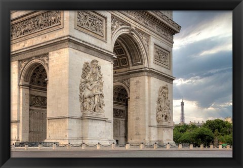 Framed Paris Cityscape I Print