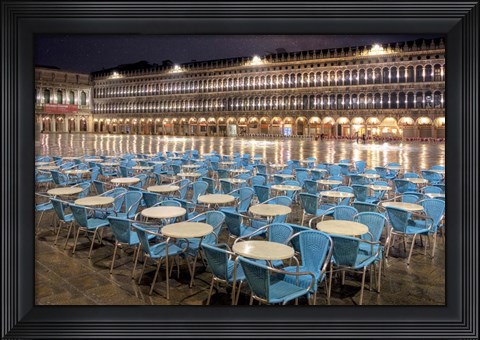 Framed Piazza San Marco At Night Print