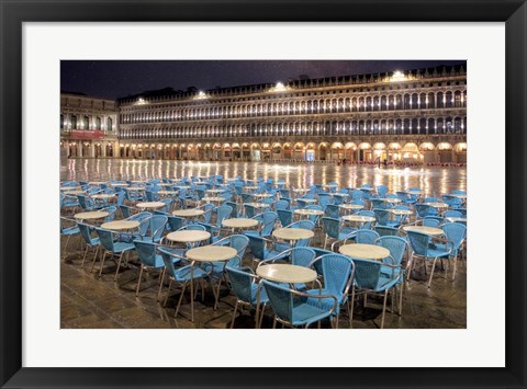 Framed Piazza San Marco At Night Print