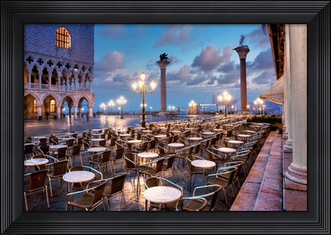 Framed Piazza San Marco Sunrise #21 Print