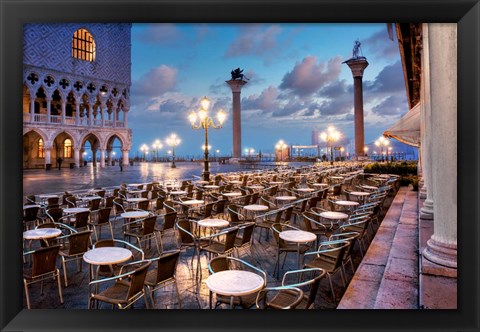 Framed Piazza San Marco Sunrise #21 Print