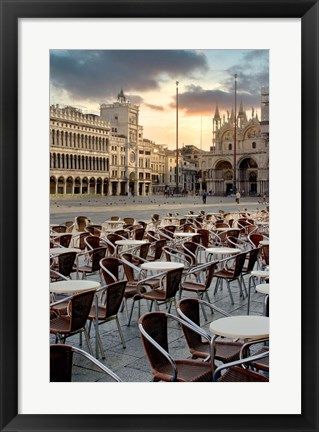 Framed Piazza San Marco Sunrise #8 Print