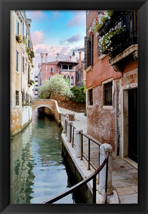 Framed Venetian Canale #8 Print