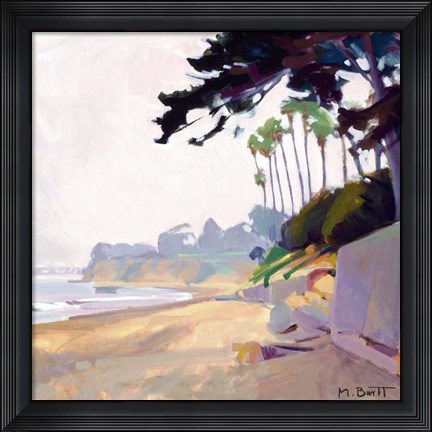 Framed Palm &amp; Cypress; Butterfly Beach Print