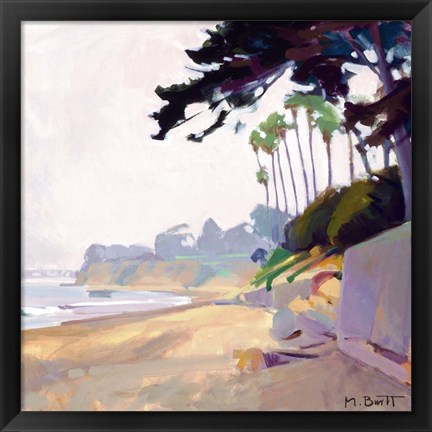 Framed Palm &amp; Cypress; Butterfly Beach Print