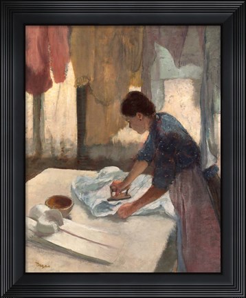 Framed Woman Ironing, c. 1876-1877 Print