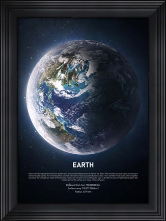 Framed Earth Print