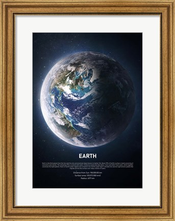 Framed Earth Print