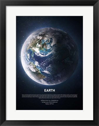 Framed Earth Print