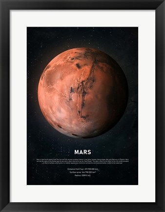 Framed Mars Print